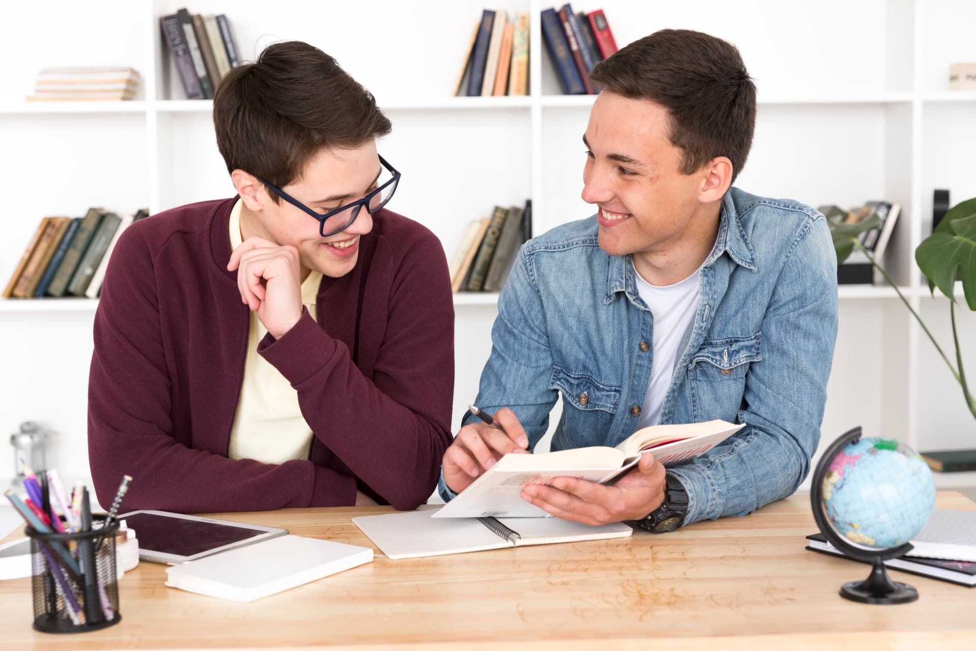 Students reading